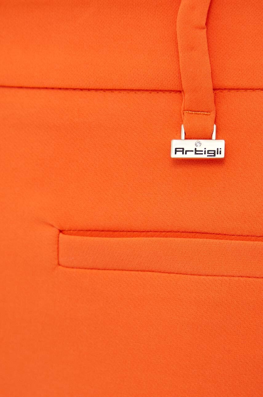 Παντελόνι Artigli χρώμα: πορτοκαλί φωτογραφία