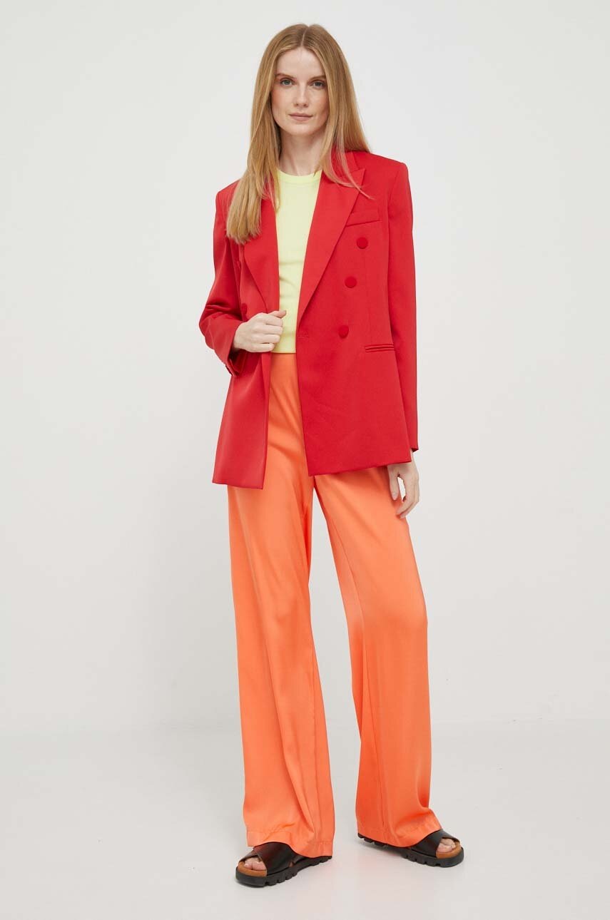Παντελόνι Artigli χρώμα: πορτοκαλί φωτογραφία