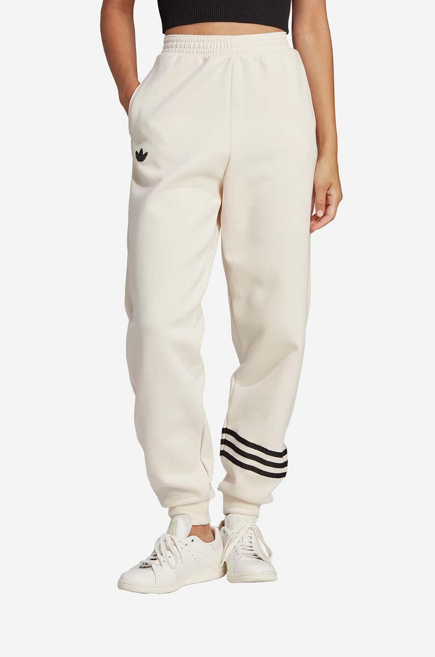Adidas Originals Pantaloni De Trening Culoarea Bej, Cu Imprimeu Ib7320-cream