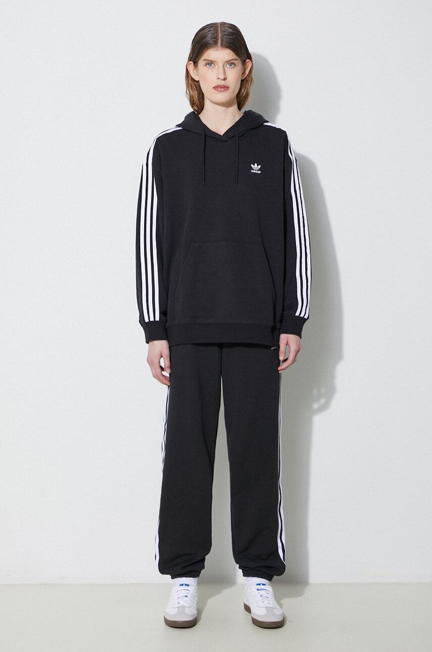 adidas Originals spodnie dresowe bawełniane Adicolor kolor czarny z aplikacją IB7457