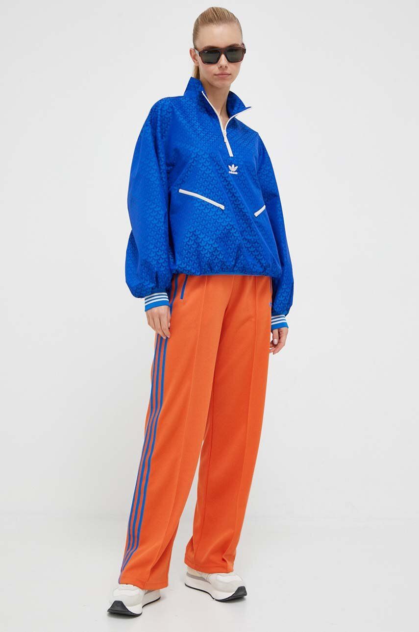 adidas Originals pantaloni de trening culoarea portocaliu, modelator