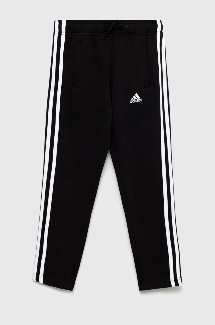 Adidas pantaloni de trening pentru copii G 3S culoarea negru, modelator