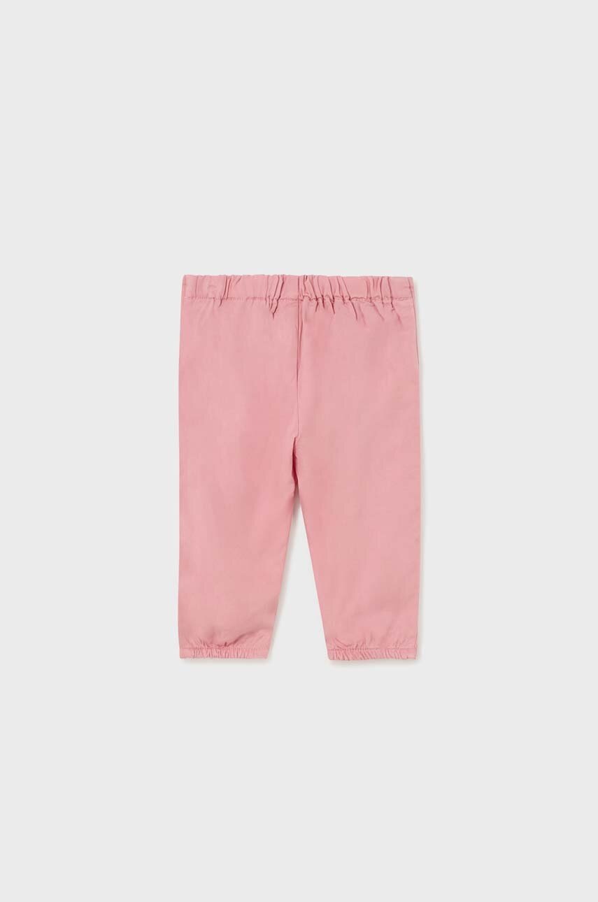 Брюки для младенцев Mayoral цвет розовый однотонные