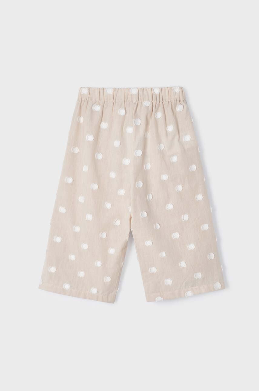 Дитячі штани Mayoral колір бежевий візерунок