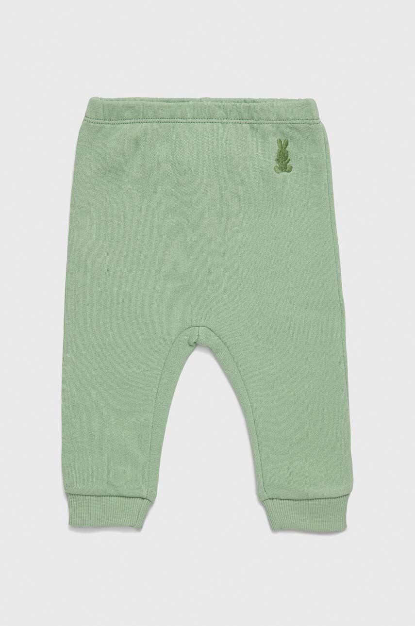 United Colors of Benetton pantaloni din bumbac pentru bebelu