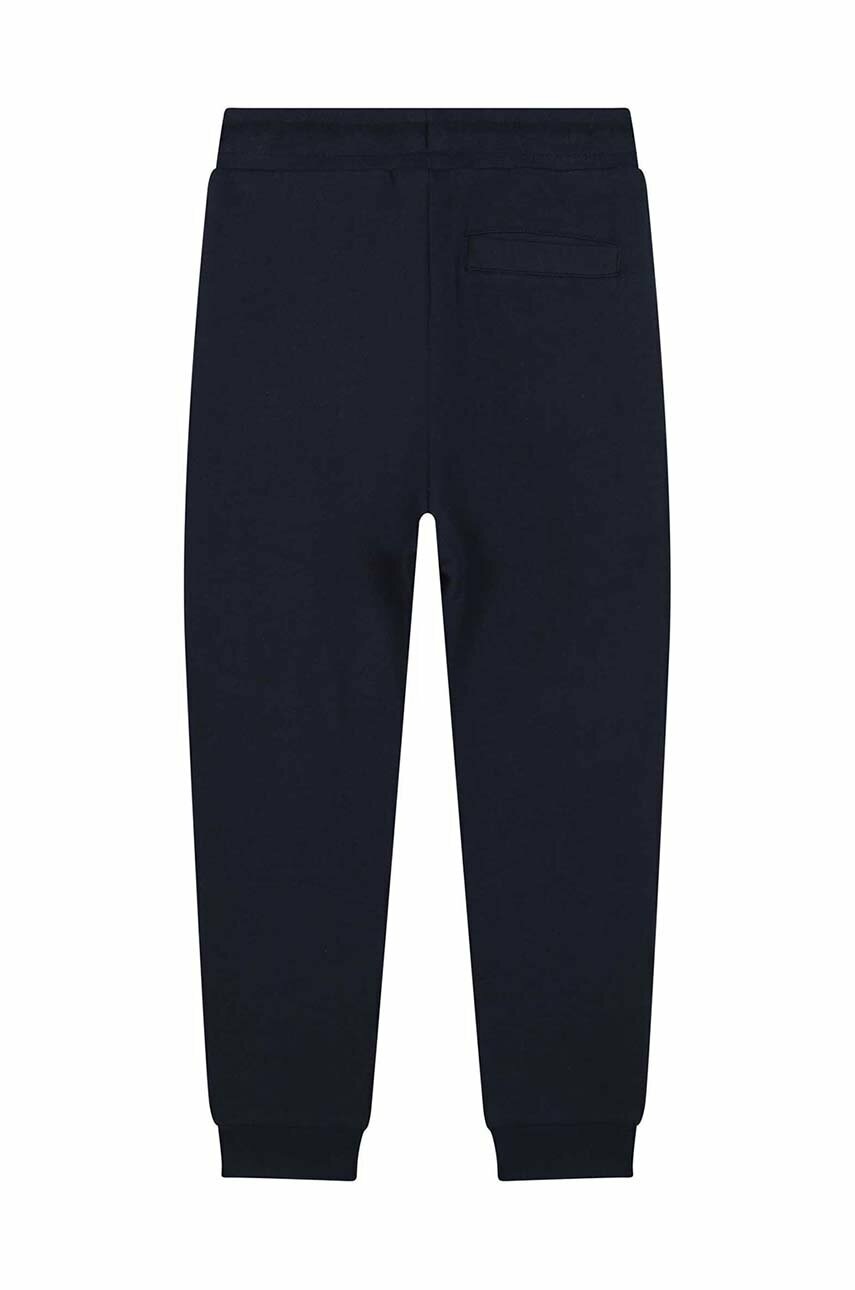 Дитячі бавовняні штани Michael Kors колір синій однотонні Дитячі бавовняні штани Michael Kors колір синій однотонні