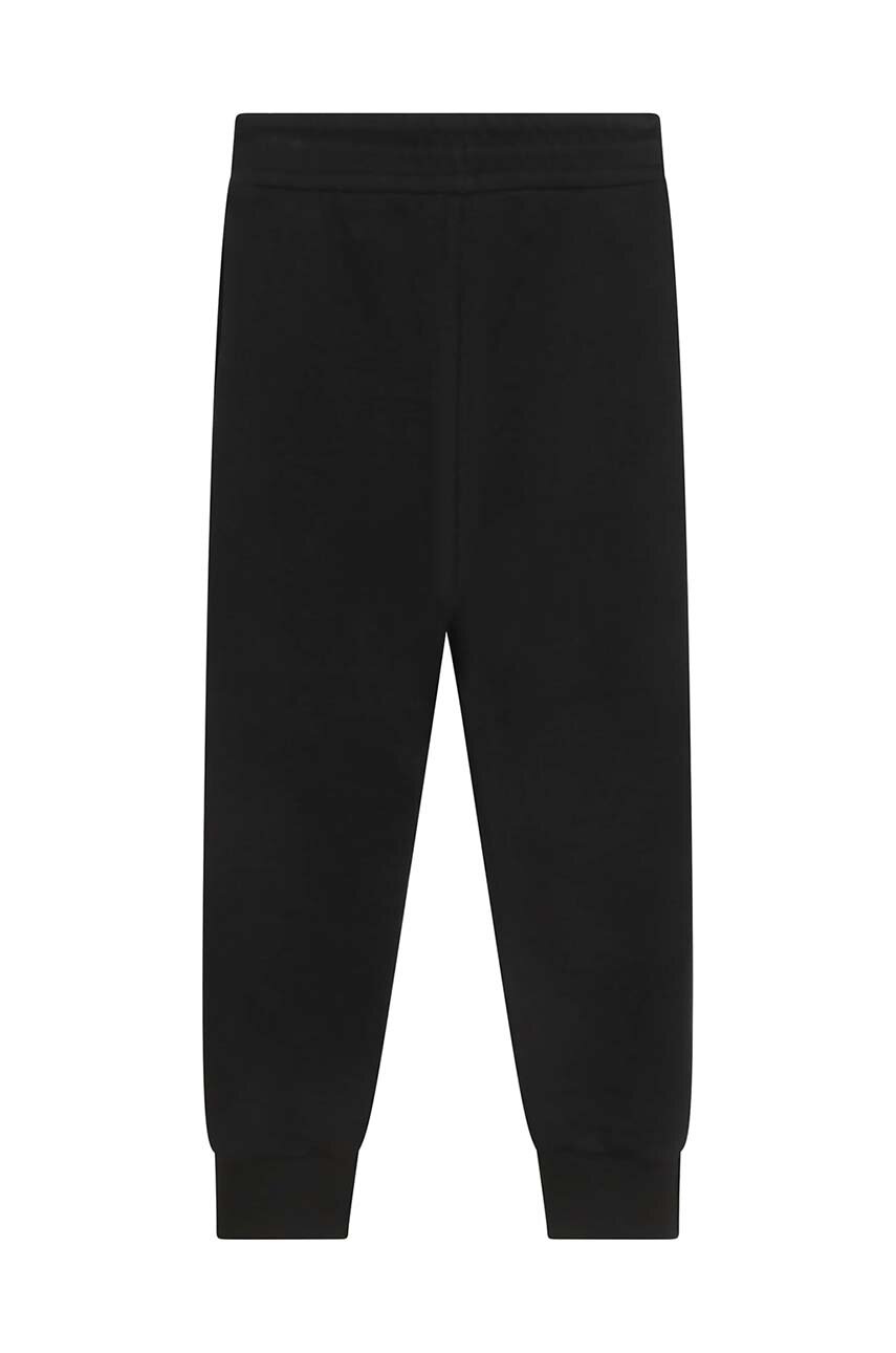Дитячі спортивні штани Dkny колір чорний однотонні