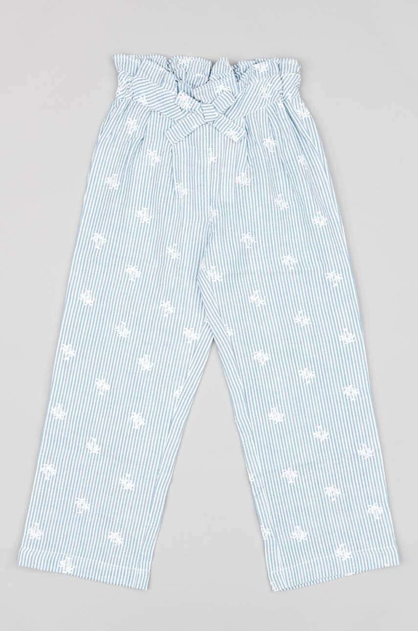 E-shop Dětské bavlněné kalhoty zippy vzorované