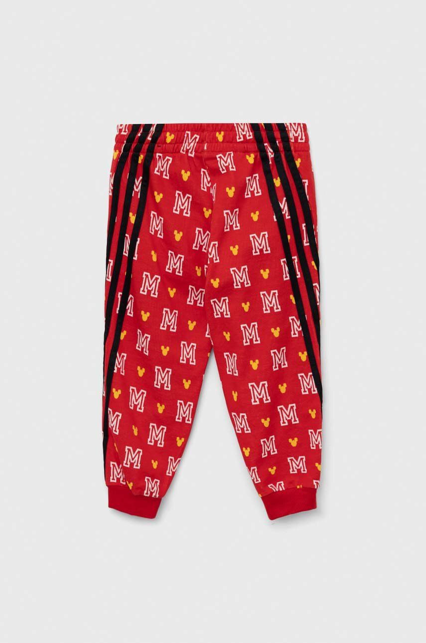 Adidas Pantaloni De Trening Din Bumbac Pentru Copii X Disney Culoarea Rosu, Modelator