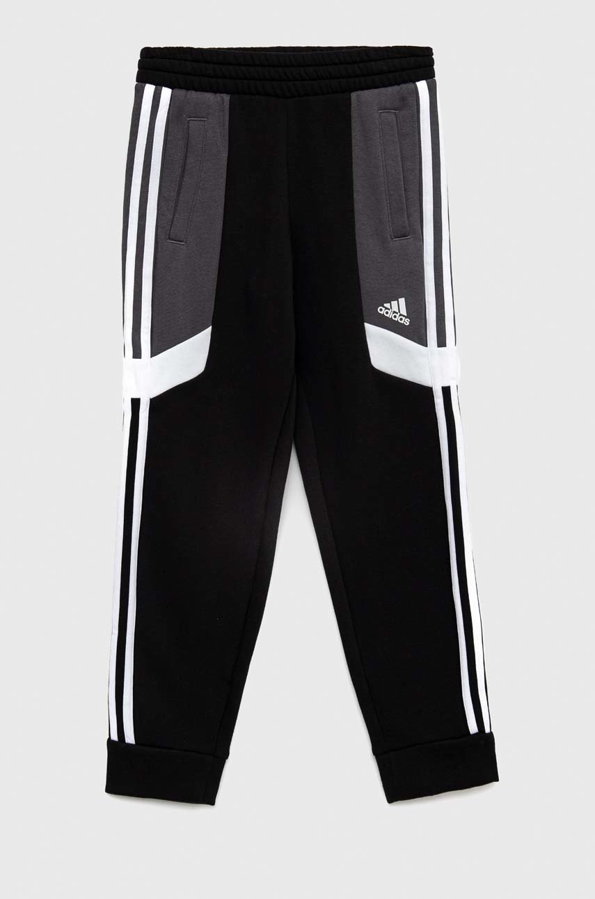 

Дитячі спортивні штани adidas U 3S CB PANT колір чорний візерунок