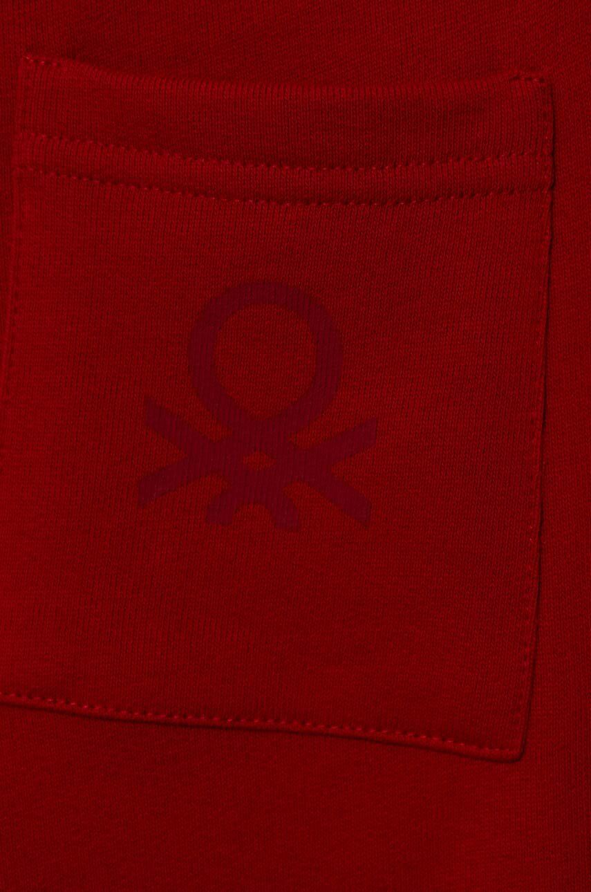 United Colors Of Benetton Pantaloni De Trening Din Bumbac Pentru Copii Culoarea Rosu, Cu Imprimeu