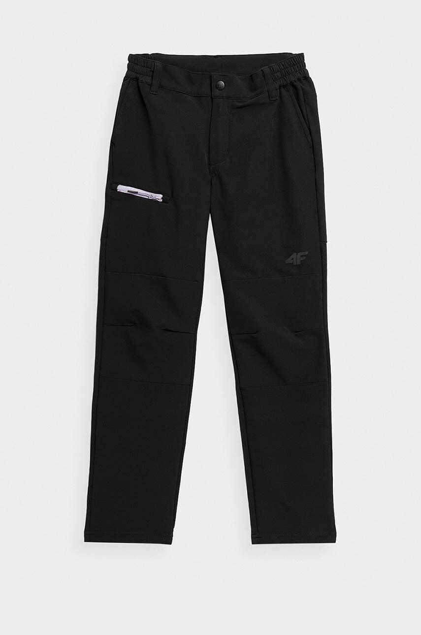 Dětské kalhoty 4F F097 černá barva - černá -  92 % Polyester