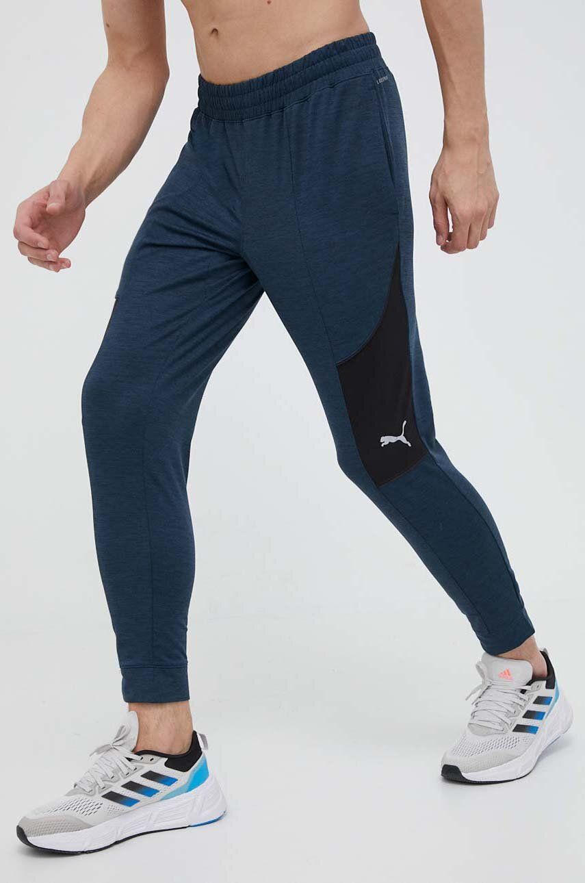 Puma Pantaloni De Trening Cloudspun Culoarea Albastru Marin, Modelator