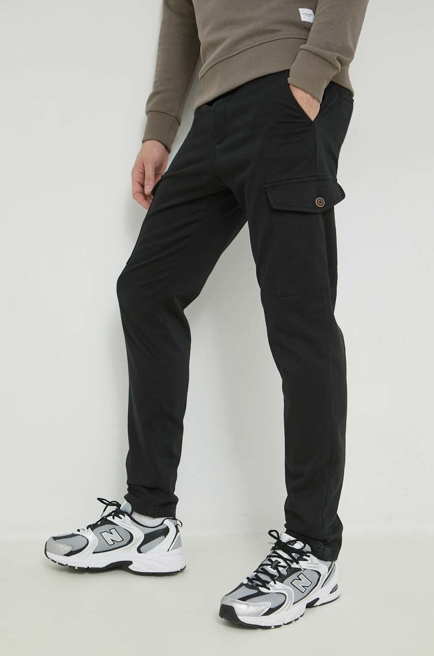 

Панталон Jack & Jones JPSTOLLIE в черно със стандартна кройка 12224001, Черен