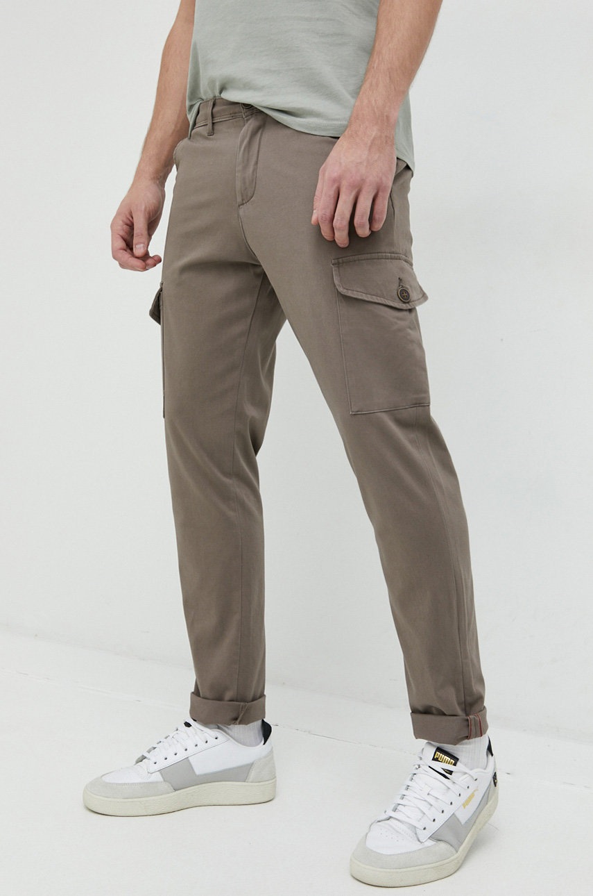 

Штани Jack & Jones JPSTOLLIE чоловічі колір коричневий пряме