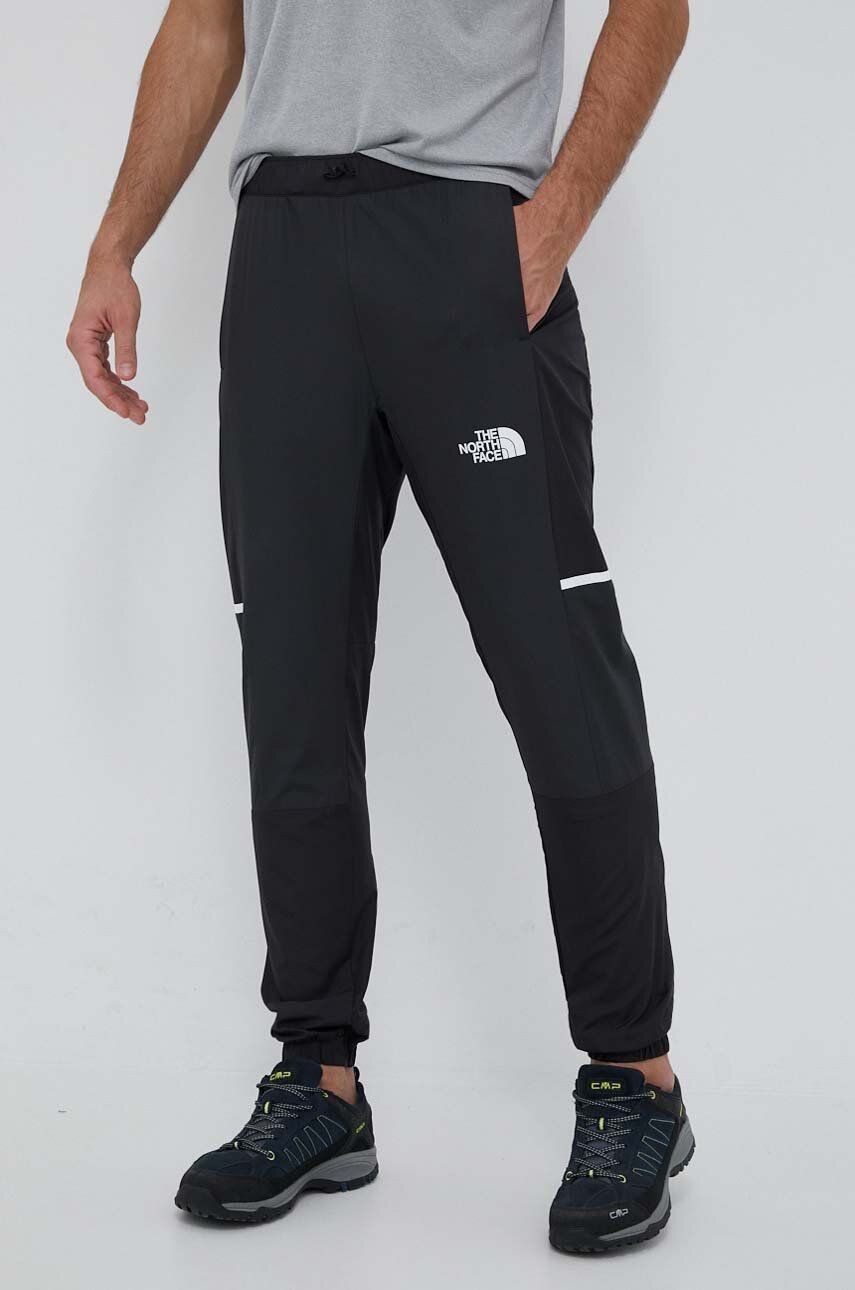 The North Face pantaloni de exterior Mountain Athletics culoarea negru, neted