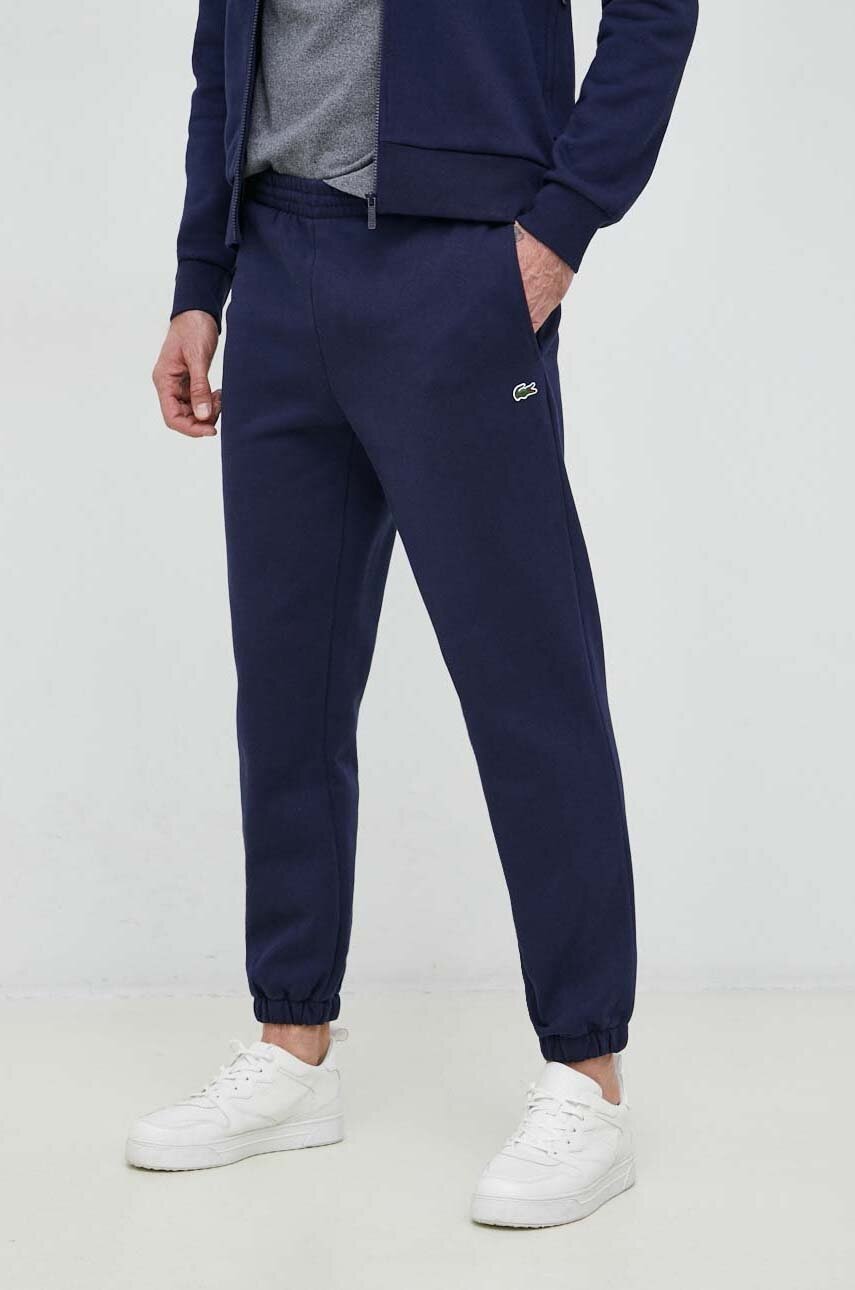 Lacoste Pantaloni De Trening Culoarea Albastru Marin, Melanj