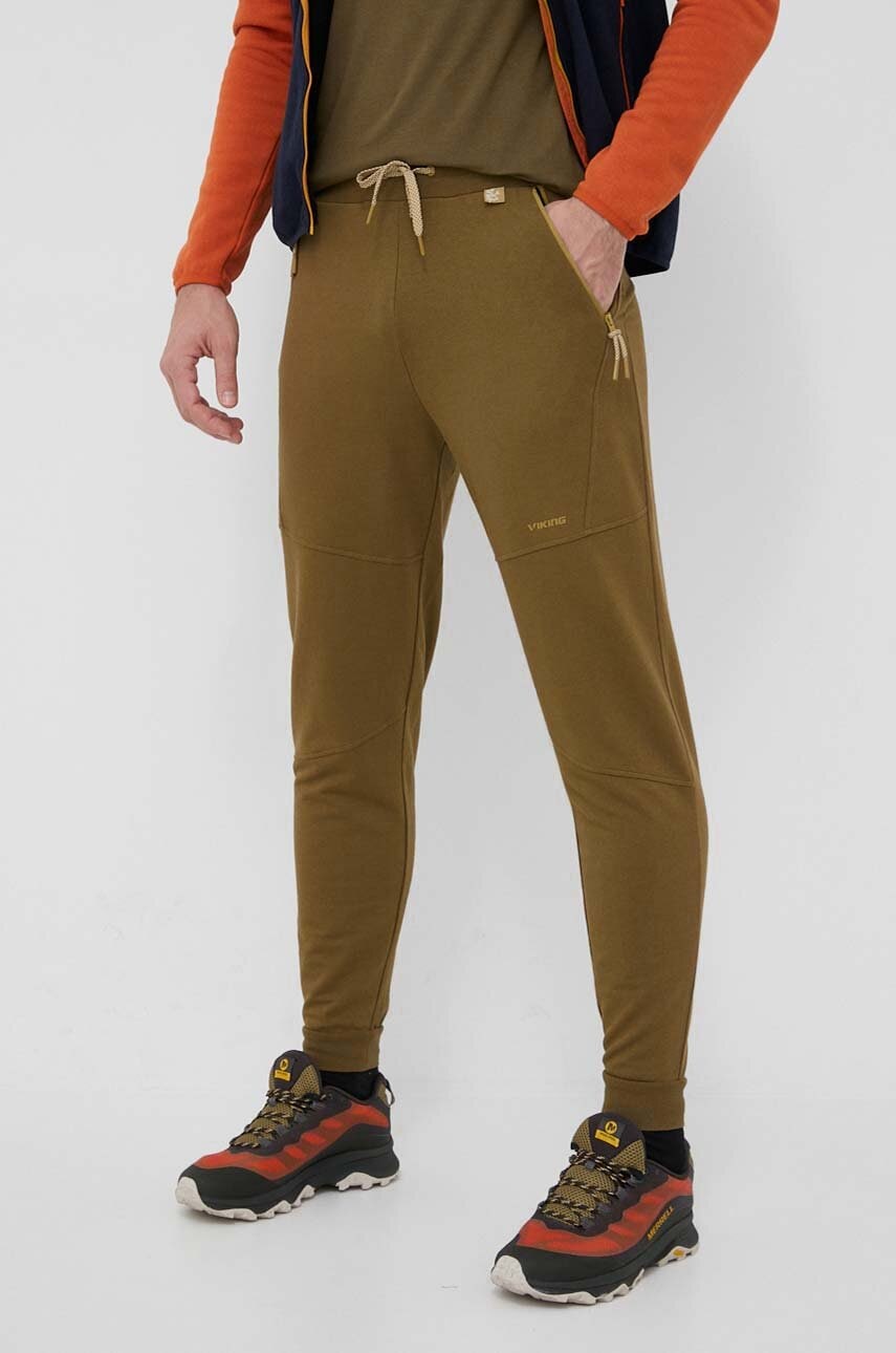 Viking Pantaloni Sport Hazen Barbati, Culoarea Verde, Neted