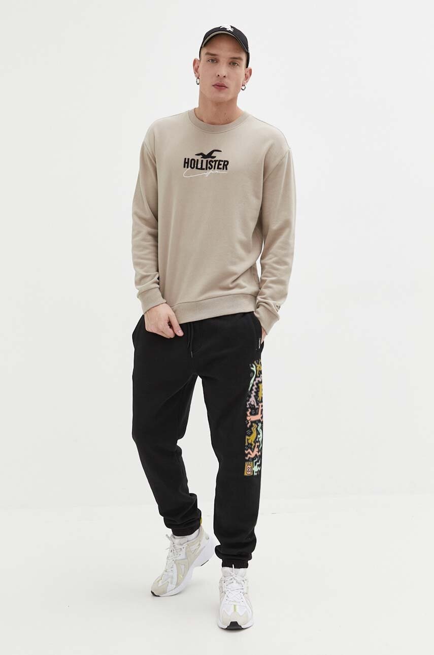 Levně Tepláky Billabong x Keith Haring černá barva, s potiskem