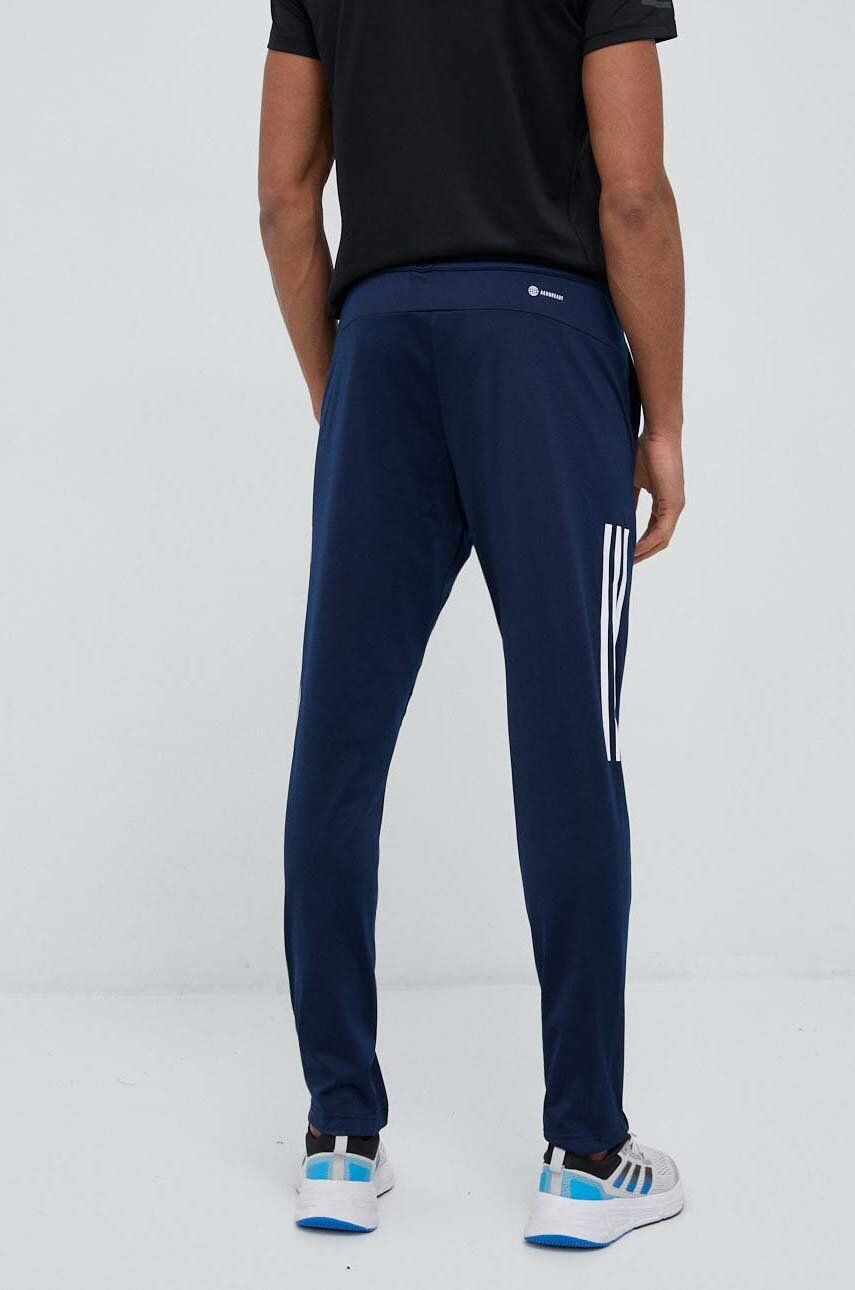 Adidas Performance Pantaloni De Antrenament 3 Stripes Culoarea Albastru Marin, Cu Imprimeu