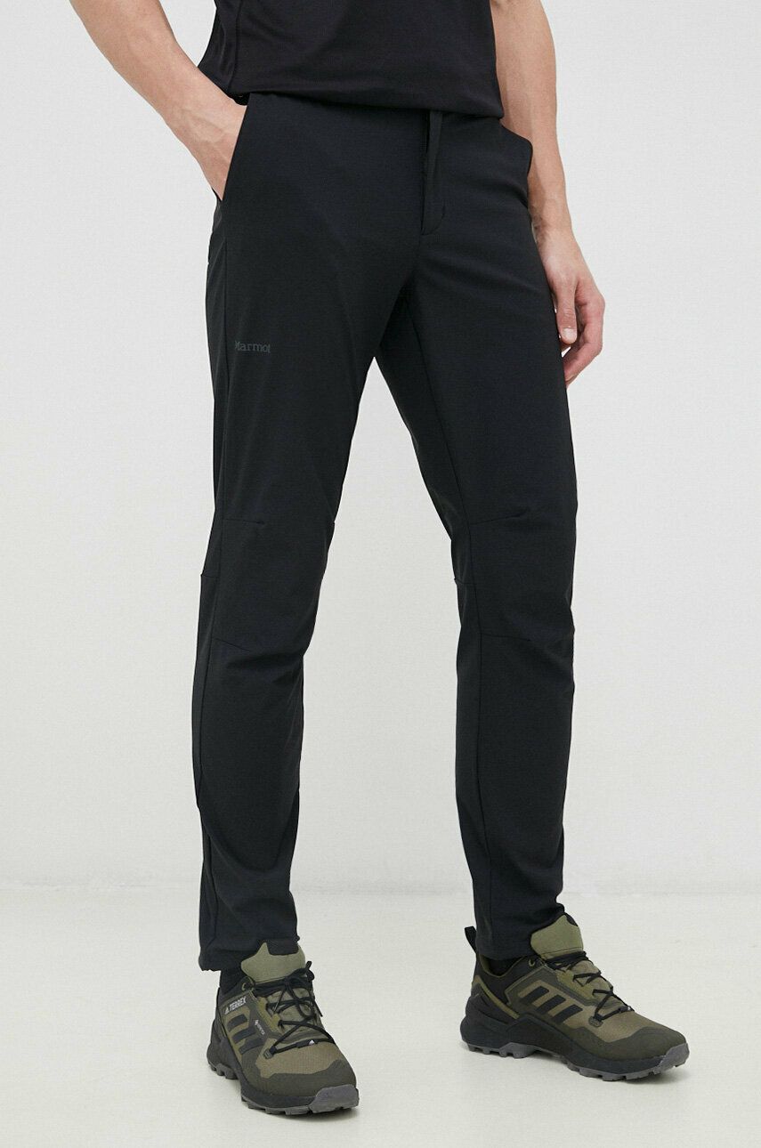 Outdoorové kalhoty Marmot Scree černá barva - černá -  Hlavní materiál: 90 % Polyamid