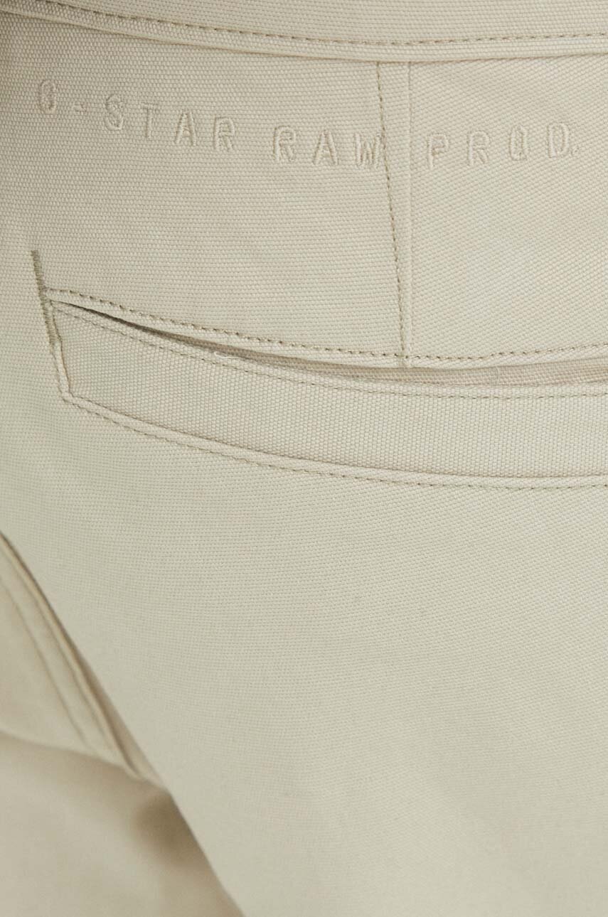 Παντελόνι G-Star χρώμα: μπεζ φωτογραφία