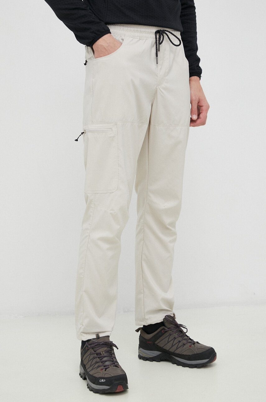 Columbia Pantaloni De Exterior Coral Ridge Culoarea Bej, Drept