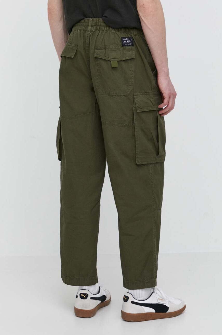 Βαμβακερό παντελόνι DC χρώμα: πράσινο, ADYNP03077 φωτογραφία