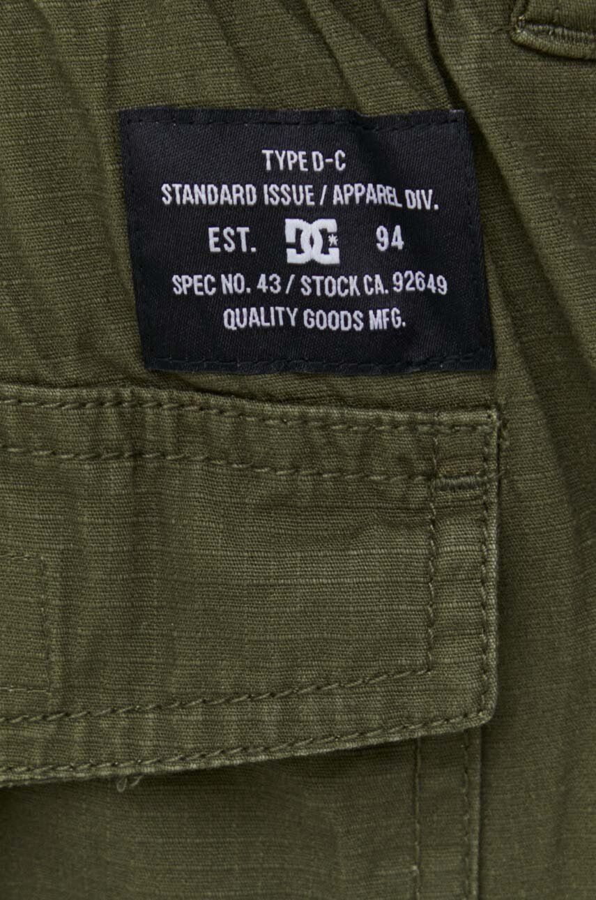 Βαμβακερό παντελόνι DC χρώμα: πράσινο, ADYNP03077 φωτογραφία