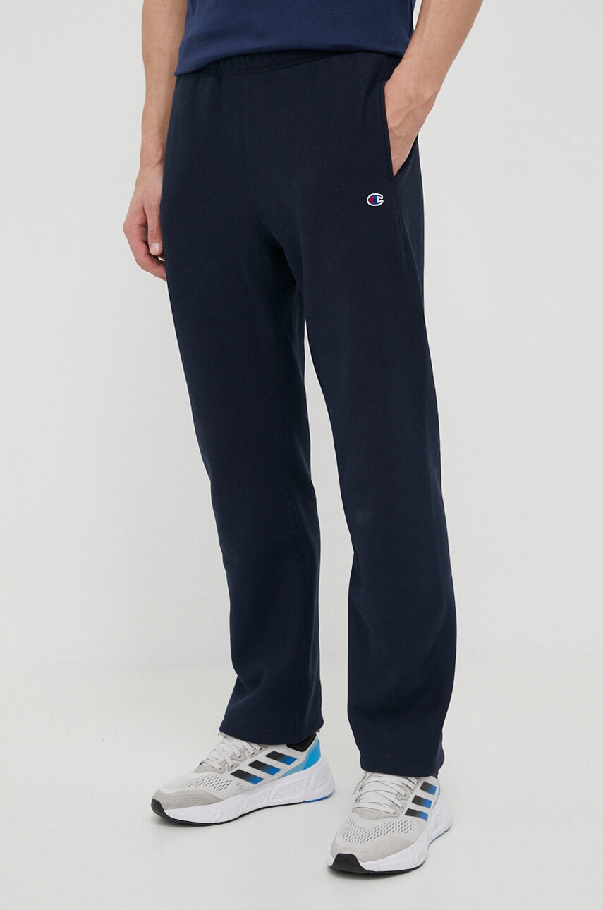 Champion Pantaloni De Trening Culoarea Albastru Marin, Neted