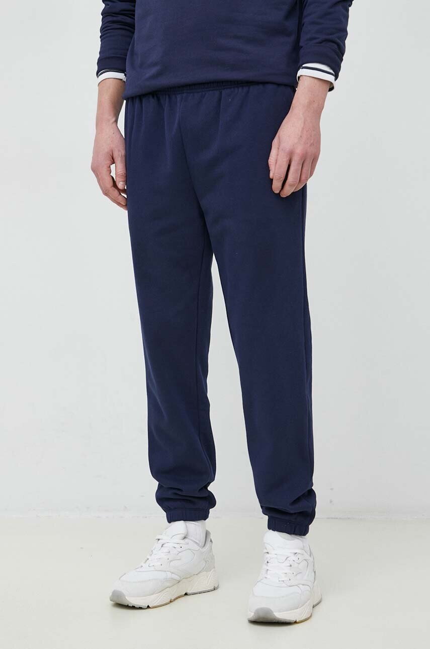 GAP pantaloni de trening culoarea albastru marin, neted