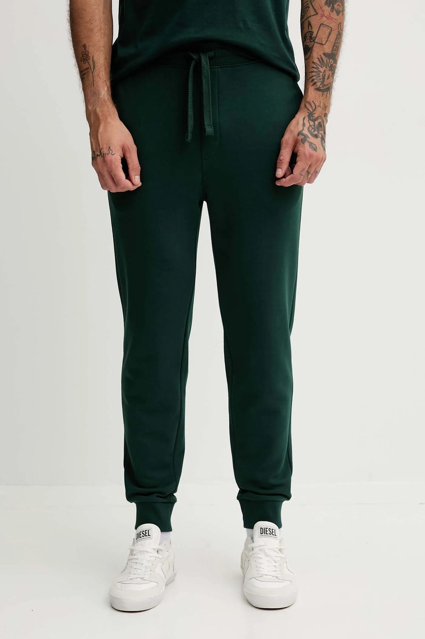 HUGO pantaloni de trening din bumbac culoarea negru, uni, 50489617