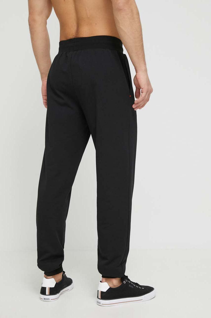 HUGO Pantaloni De Lounge Culoarea Negru, Cu Imprimeu