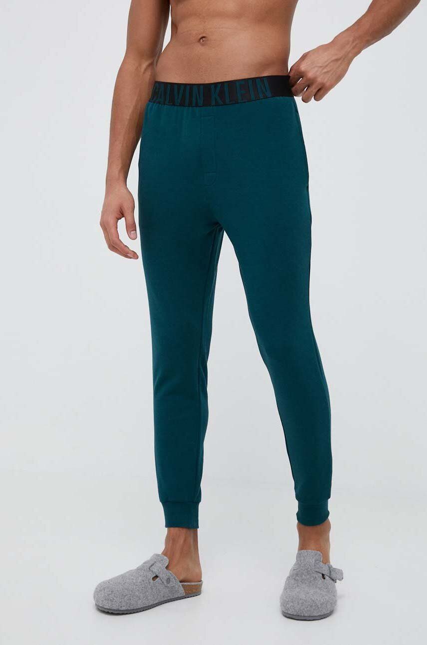 Kalhoty Calvin Klein Underwear s potiskem - zelená -  57 % Bavlna