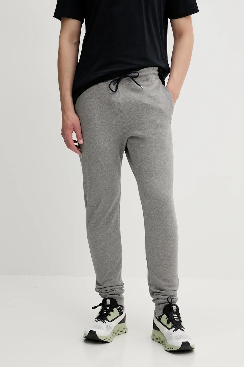 PS Paul Smith pantaloni de trening din bumbac culoarea negru, neted