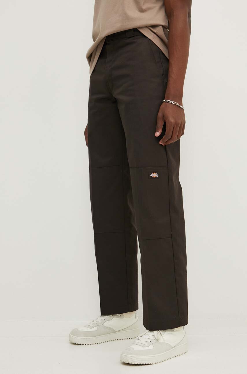 Dickies pantaloni barbati, culoarea negru, drept