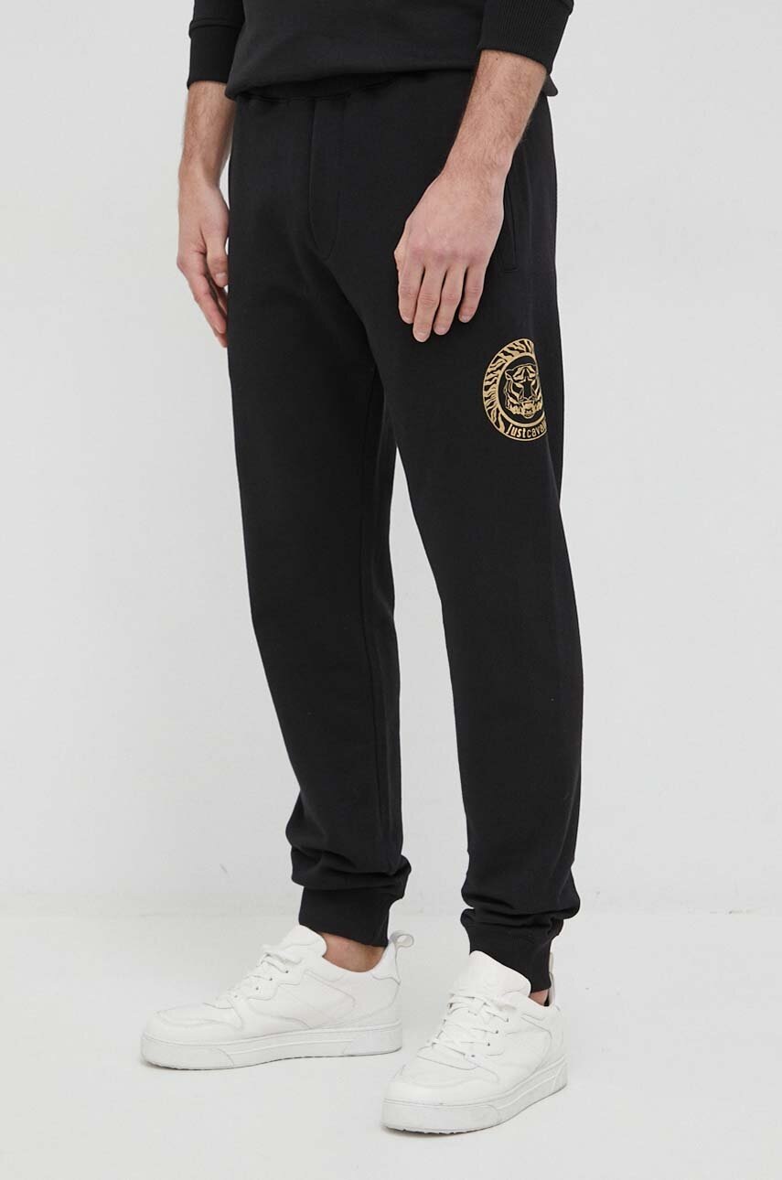 

Спортивные штаны Just Cavalli цвет чёрный с принтом