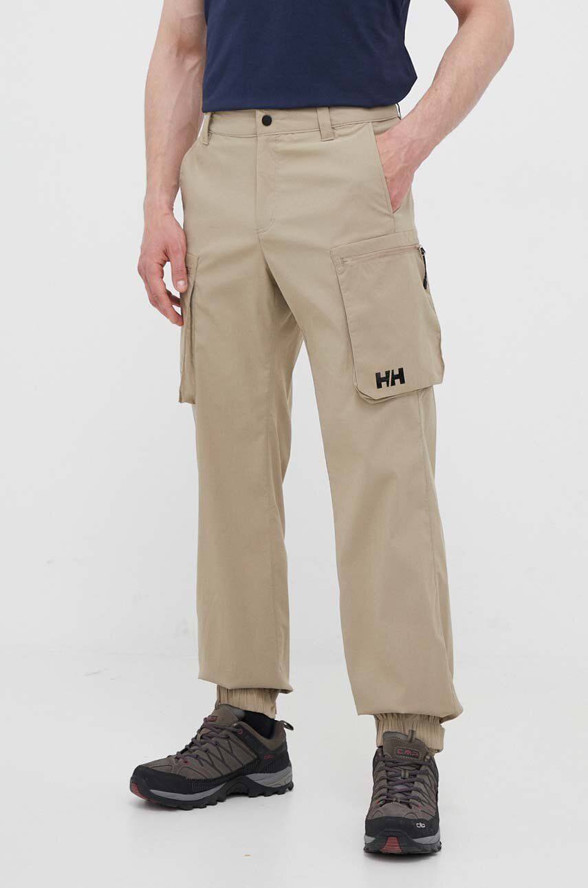 Levně Outdoorové kalhoty Helly Hansen Move QD 2.0 zelená barva, 53978-597