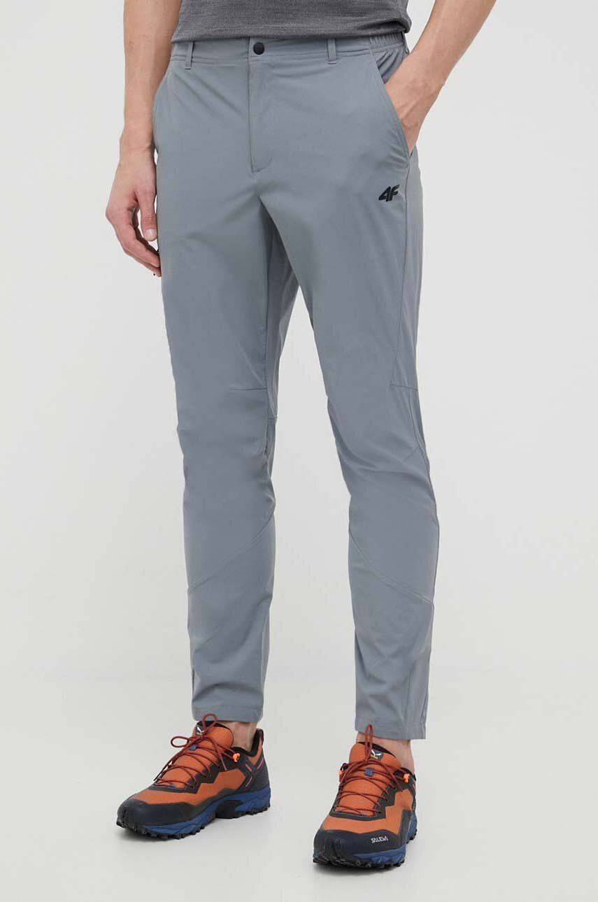 4F pantaloni de exterior culoarea gri 4F imagine noua