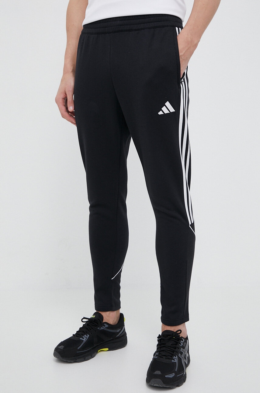 Adidas Performance Pantaloni De Trening Tiro 23 League Culoarea Negru, Cu Imprimeu