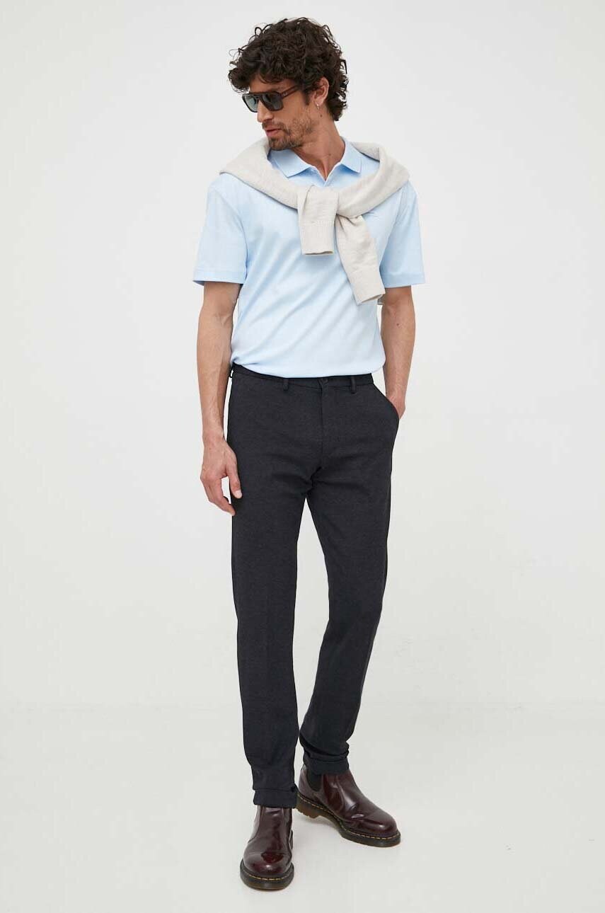 

Брюки Tommy Hilfiger мужские цвет синий фасон chinos