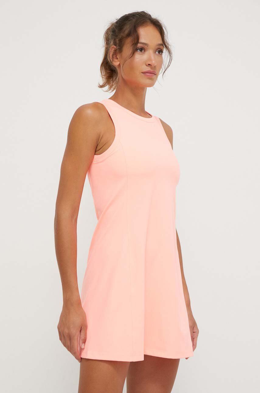 Dkny rochie culoarea roz, midi, mulata