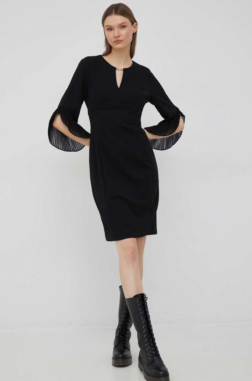 

Платье Dkny цвет чёрный mini прямая