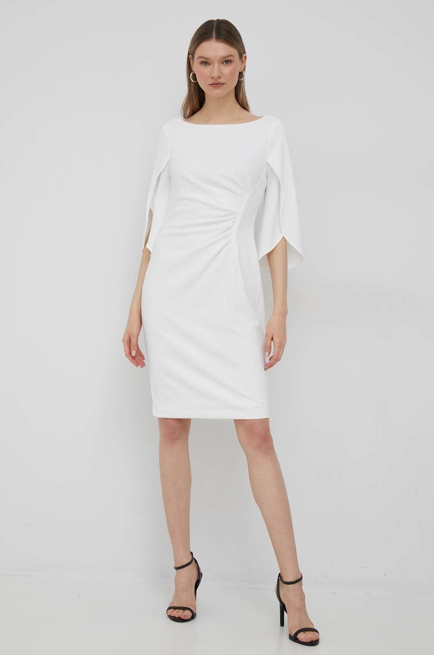 

Сукня Dkny колір білий mini облягаюча