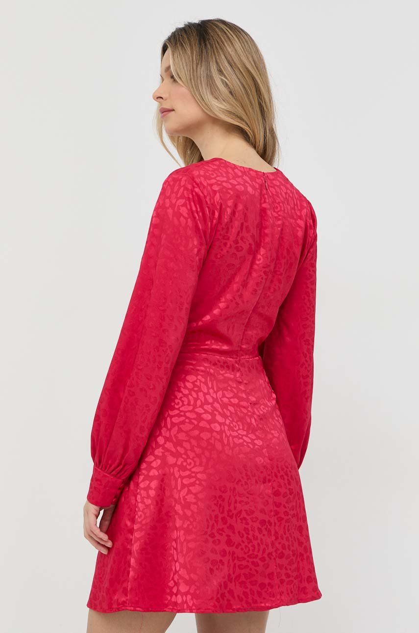 Сукня Guess колір рожевий mini розкльошена