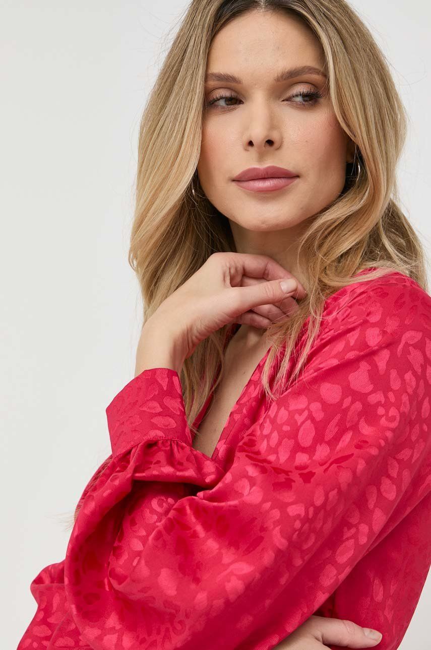 Сукня Guess колір рожевий mini розкльошена