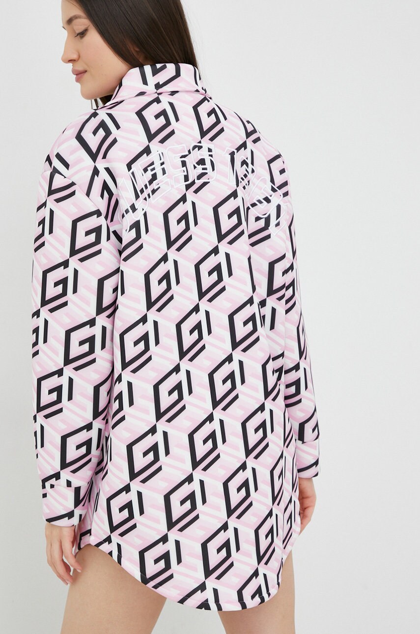 

Рубашка Guess цвет розовый