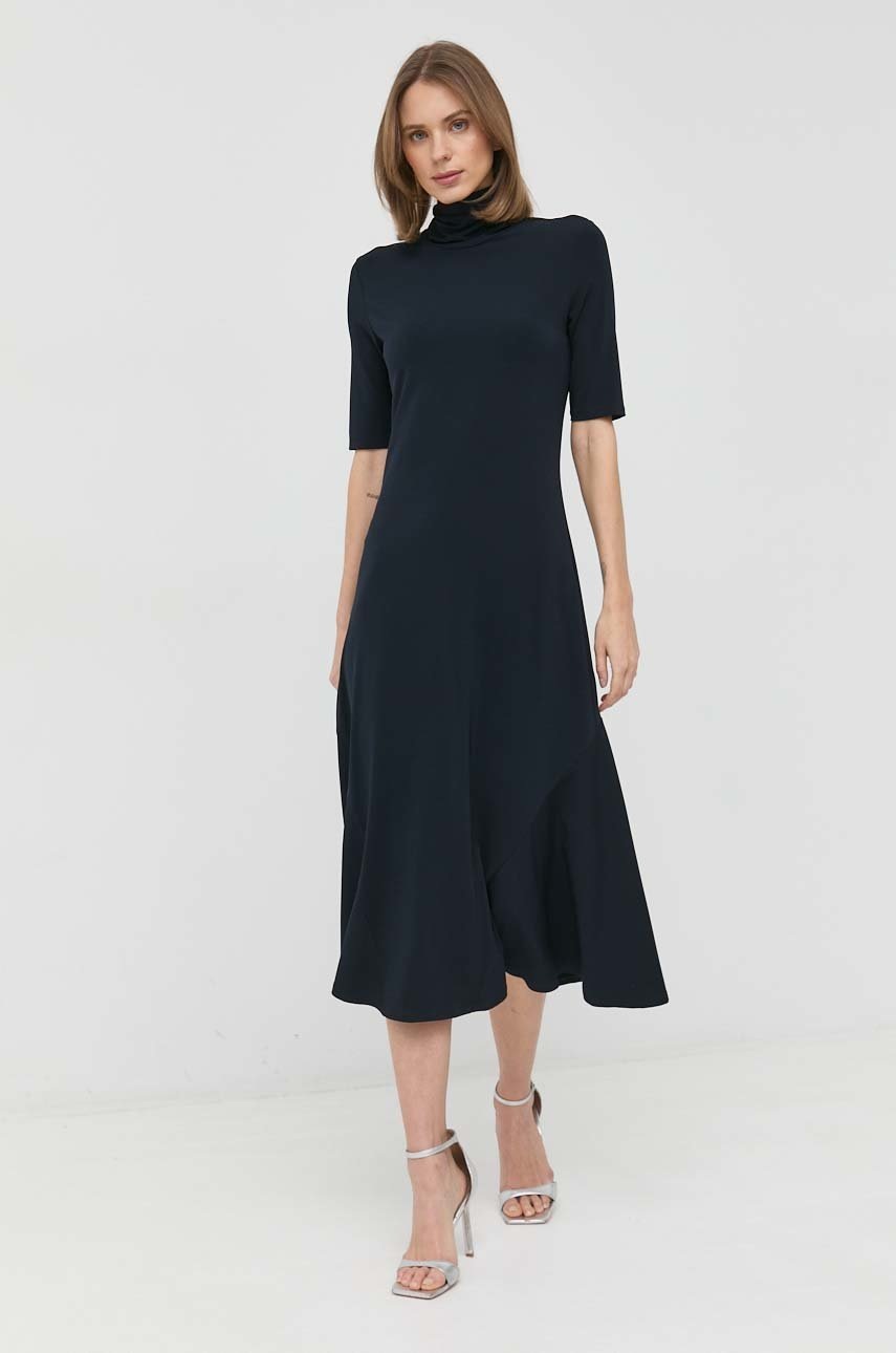 

Платье Max Mara Leisure цвет синий maxi расклешённая