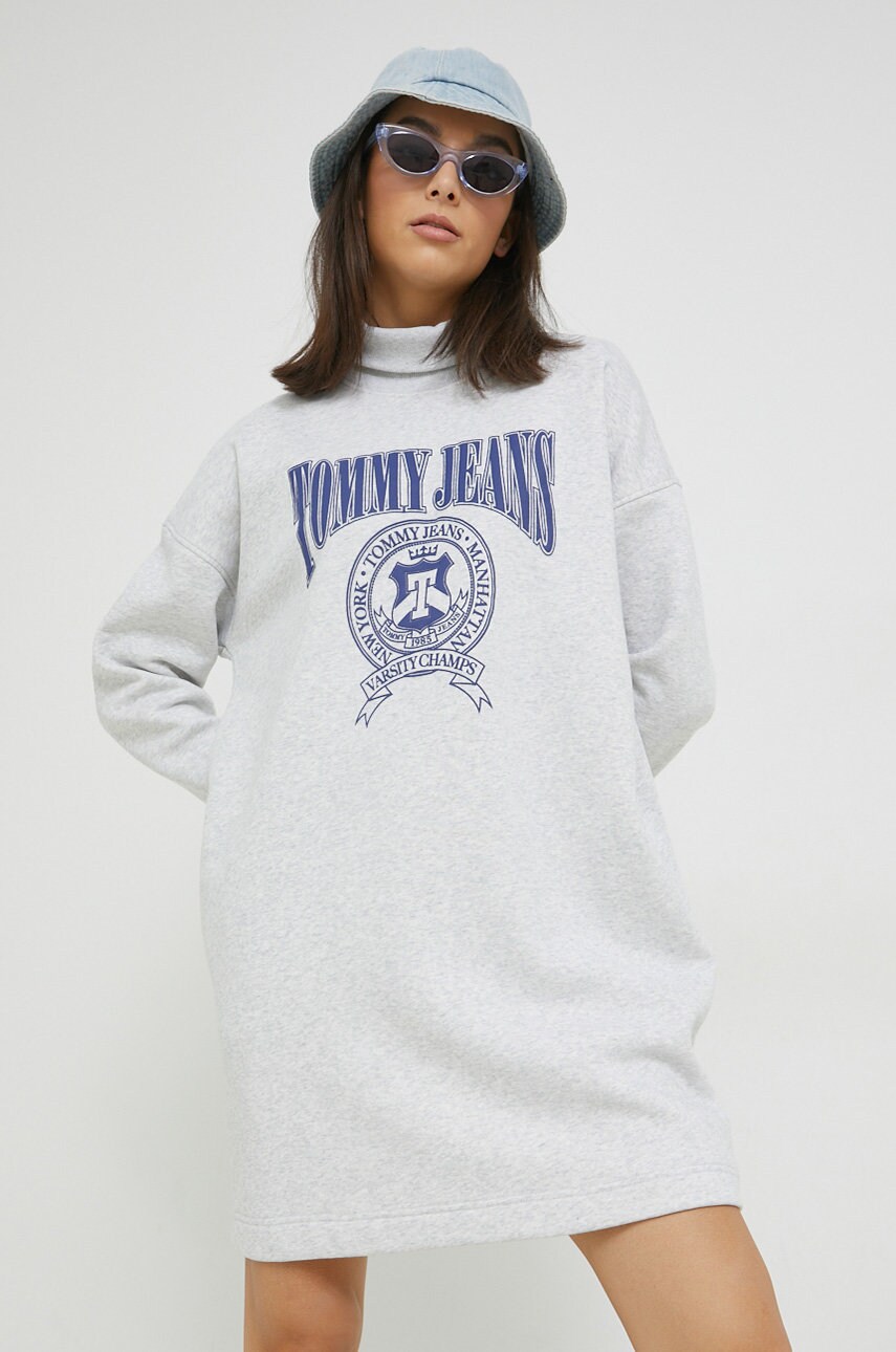 

Сукня Tommy Jeans колір сірий mini oversize
