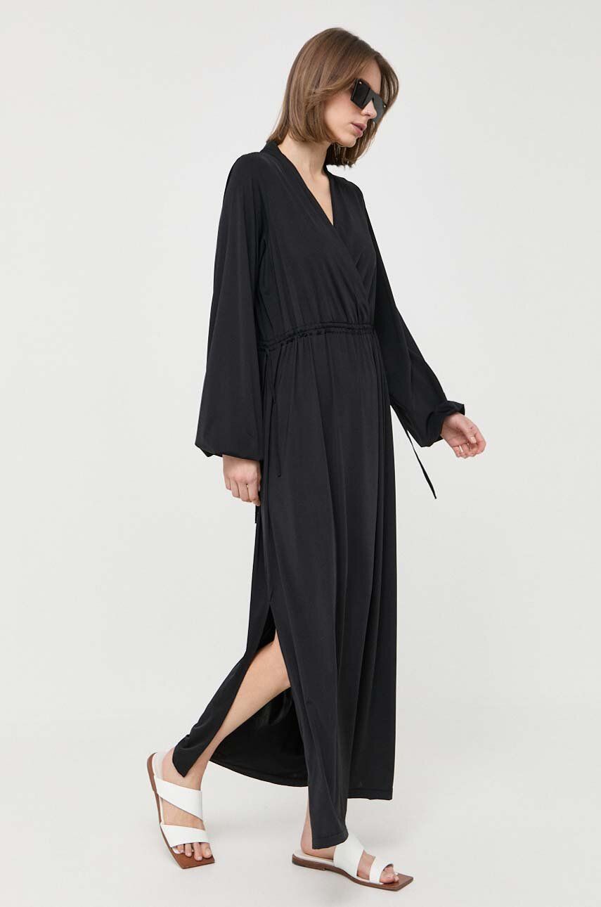 Notes du Nord rochie culoarea negru, maxi, oversize